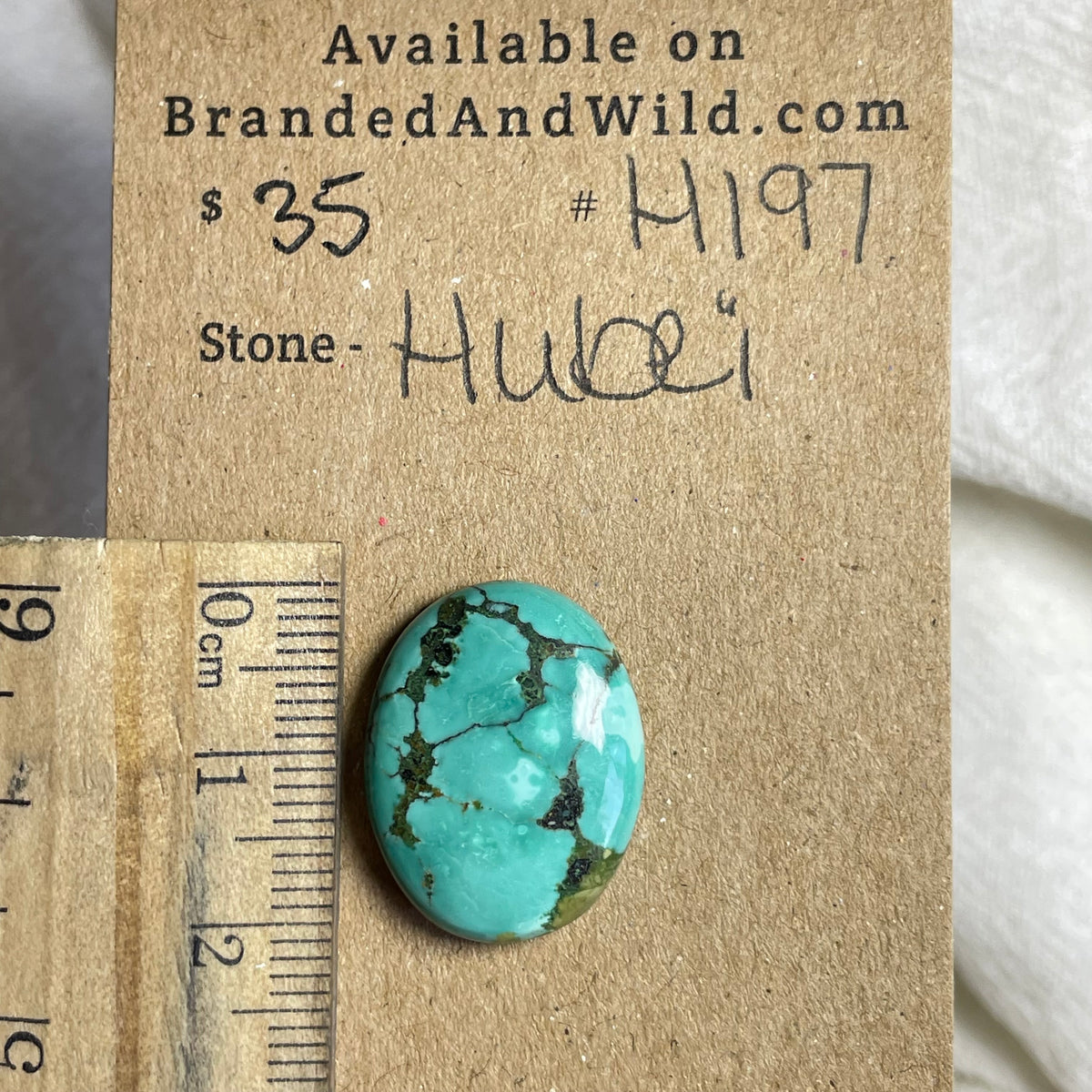 Hubei Turquoise Cabochon - H197 43A2CE6F-1FF9-4D56-80BB-7CE309E19BE8 Brandedandwild.com