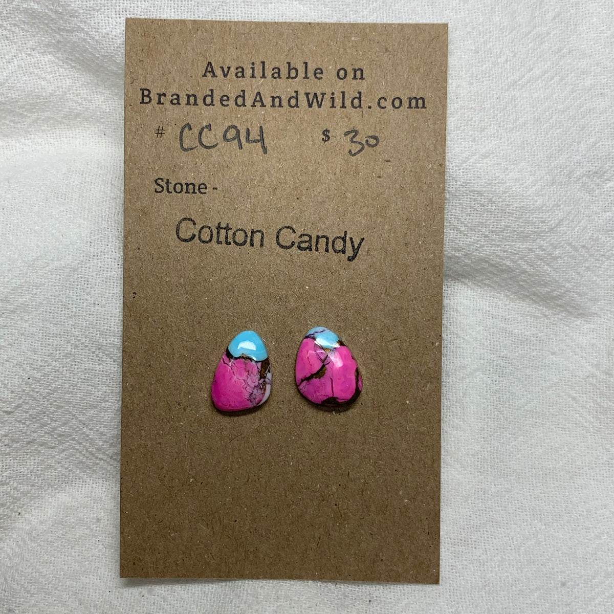 Cotton Candy Cabochon - CC94 43BD2B9D-E6BC-4C63-8F0E-18BA51A5934B Brandedandwild.com