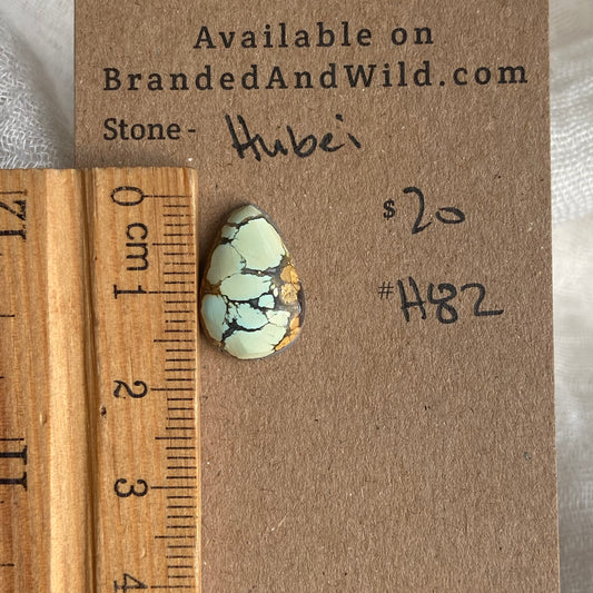 Hubei Turquoise Cabochon - H82 43C031E2-1C44-4B0D-B2CD-E30121A7D4D8 Brandedandwild.com