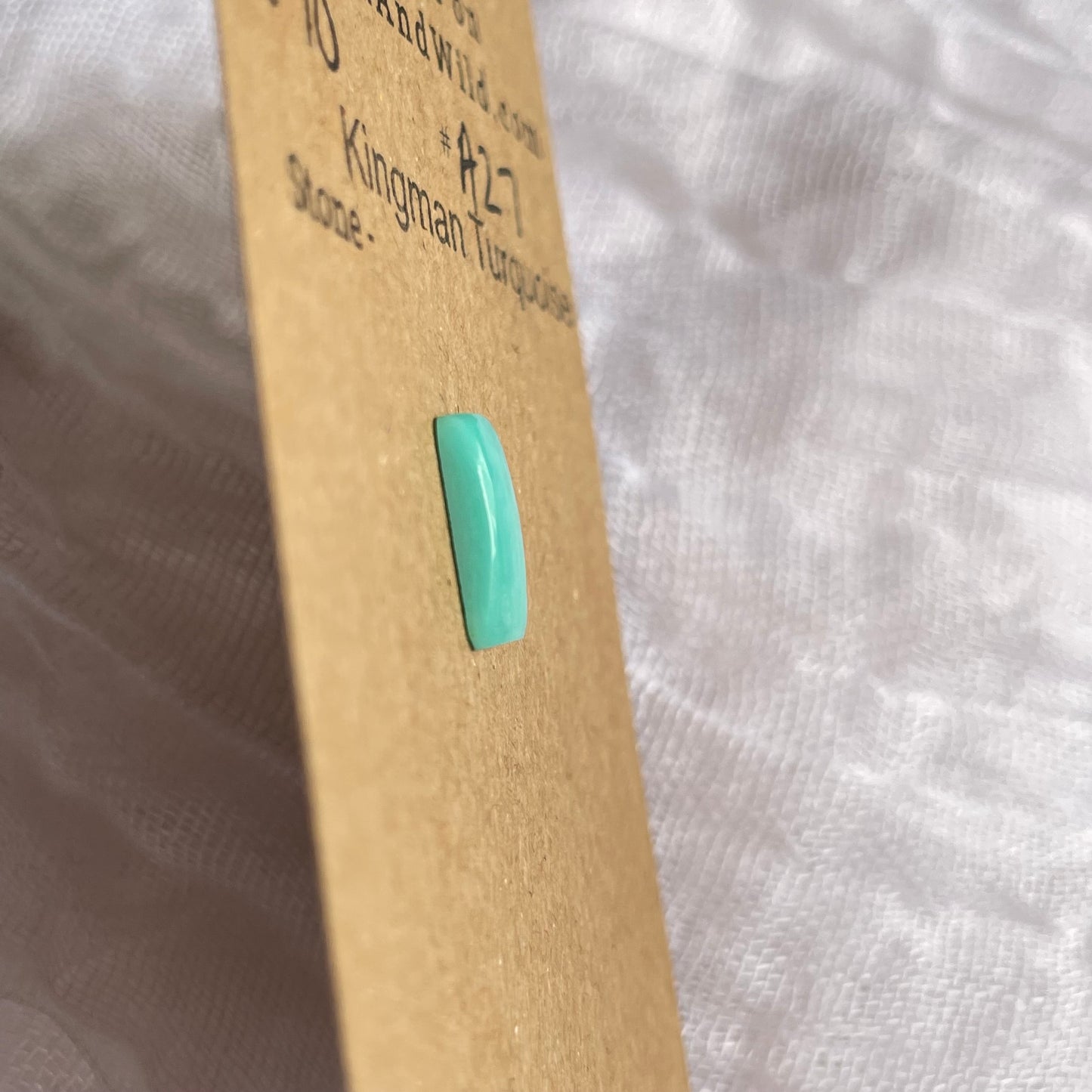 Kingman Turquoise Cabochon - KT27 43C86DEC-D838-4AB6-AA21-D305ED156CEB Brandedandwild.com