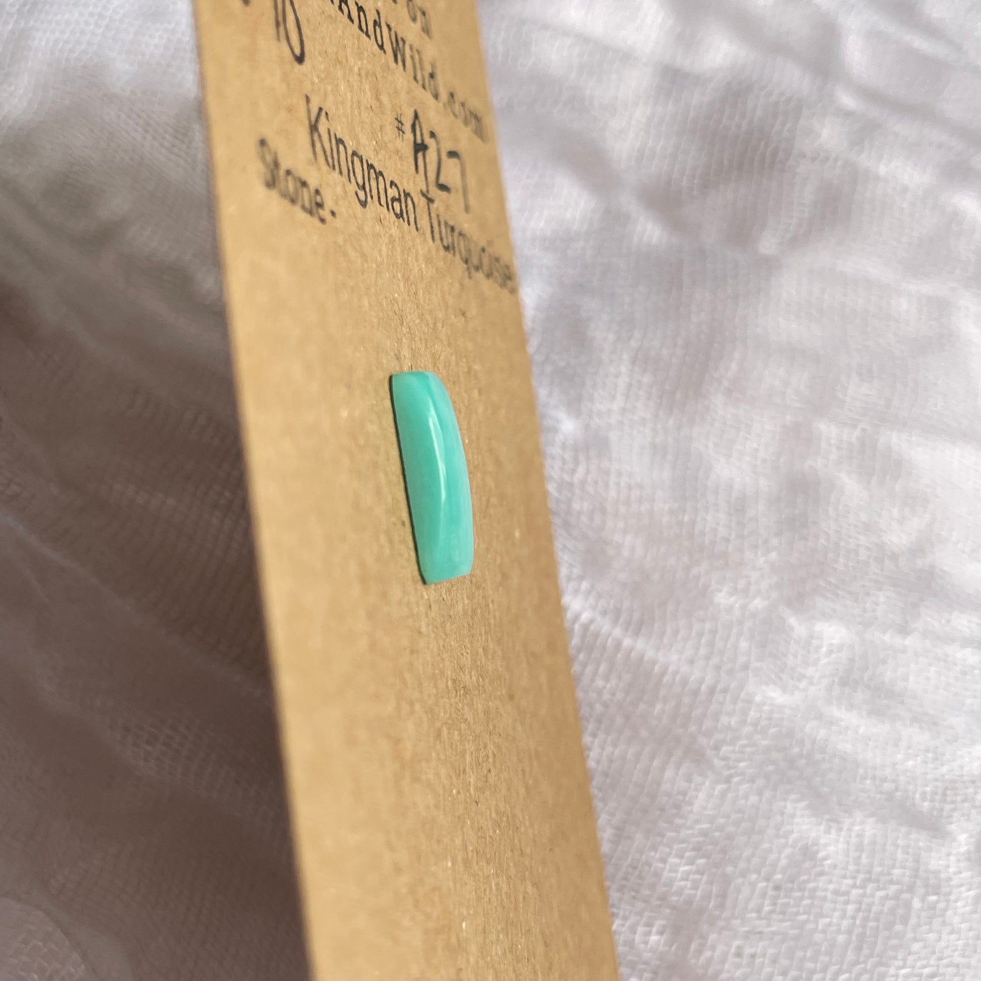 Kingman Turquoise Cabochon - KT27 43C86DEC-D838-4AB6-AA21-D305ED156CEB Brandedandwild.com