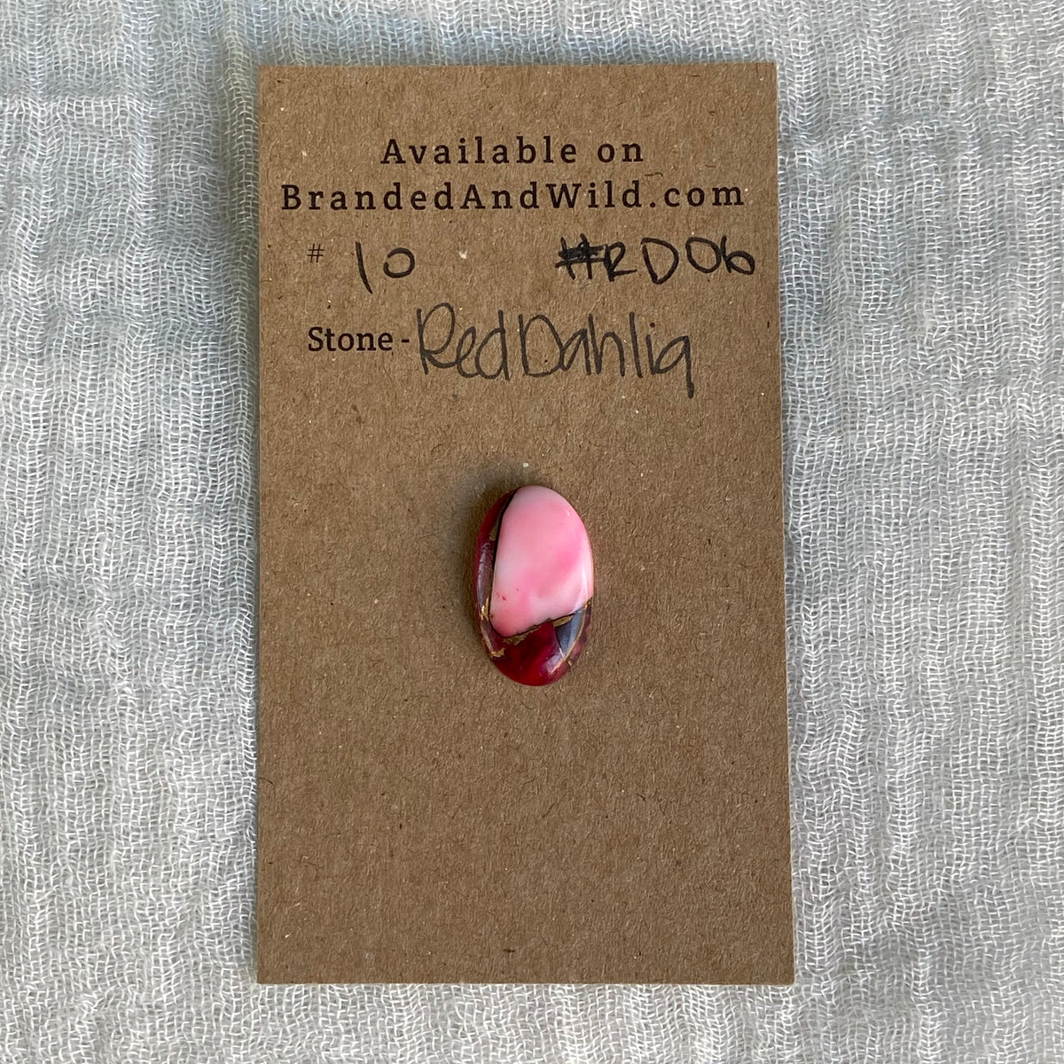 Red Dahlia Cabochon - RD06