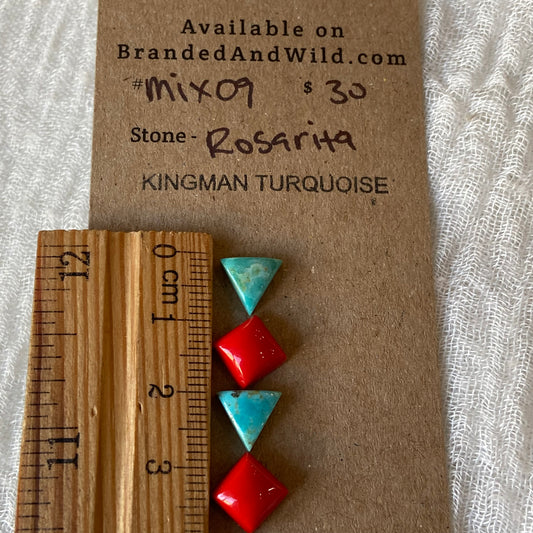 Rosarita / Kingman Cabochon - MIX09