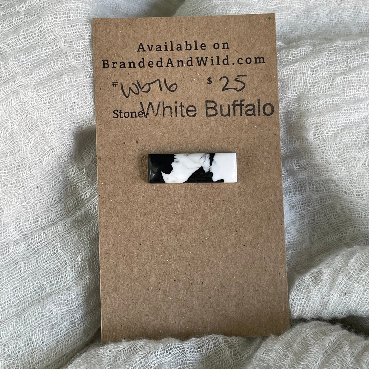 White Buffalo Cabochon - WB76