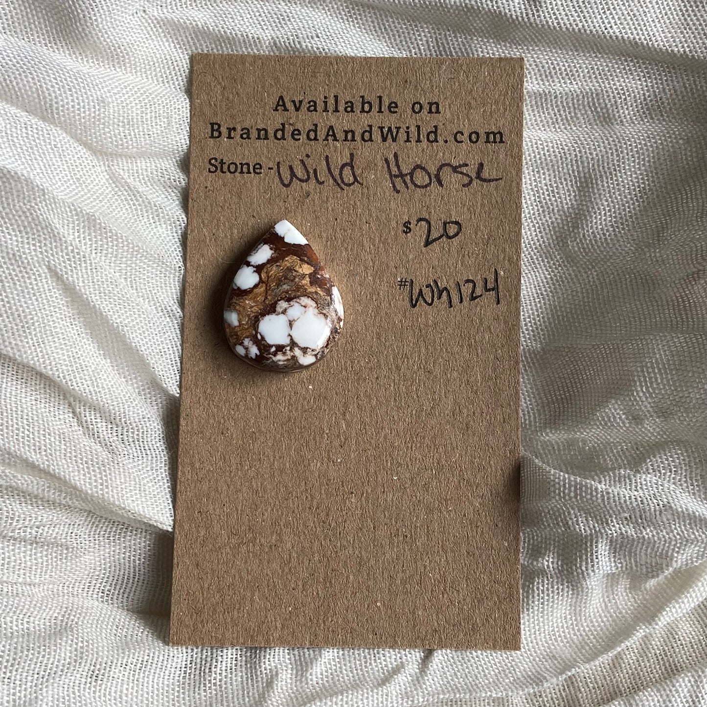 Wild Horse Cabochon - WH124 43EB63DC-7A10-42A0-AF00-BC199FACD9F5 Brandedandwild.com