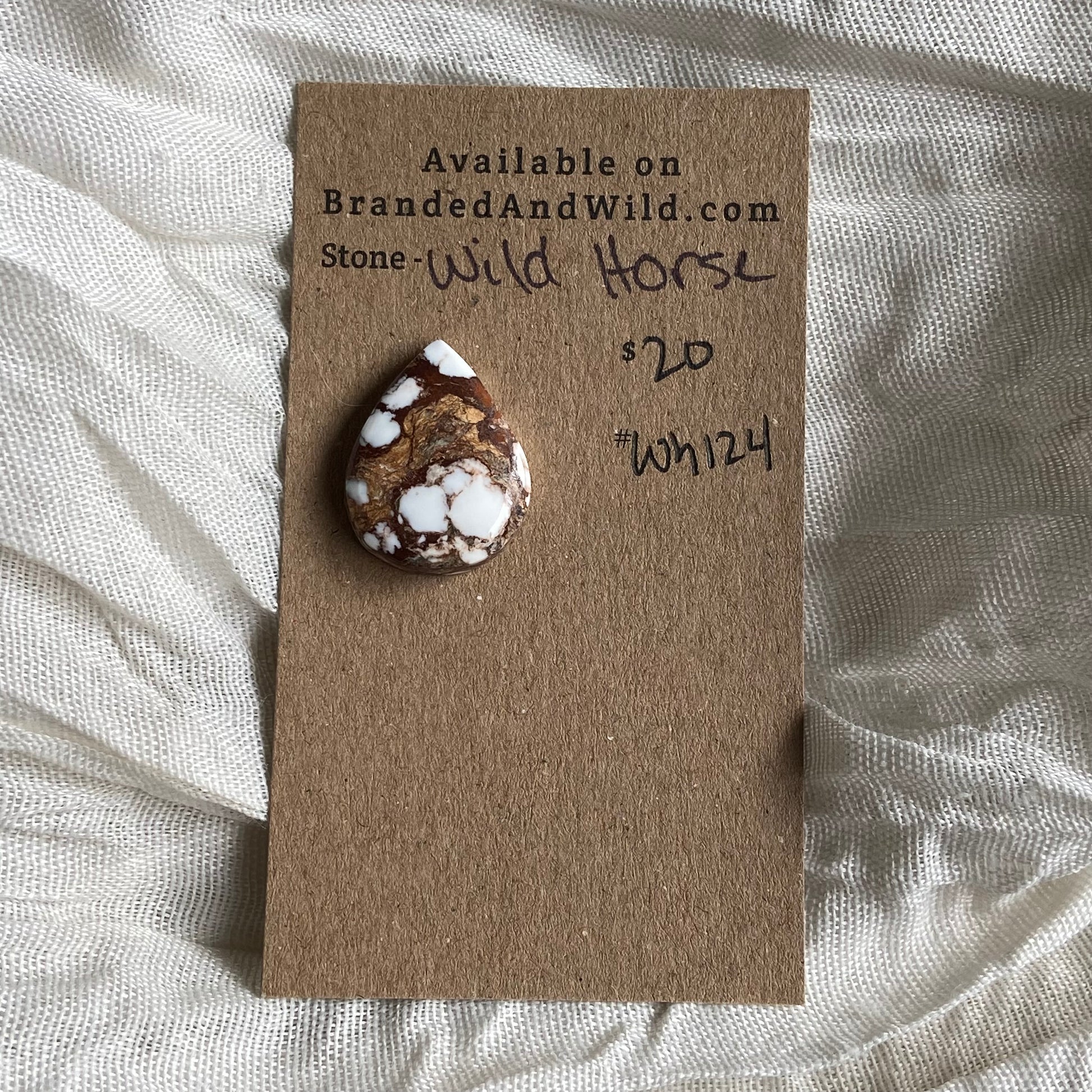 Wild Horse Cabochon - WH124 43EB63DC-7A10-42A0-AF00-BC199FACD9F5 Brandedandwild.com