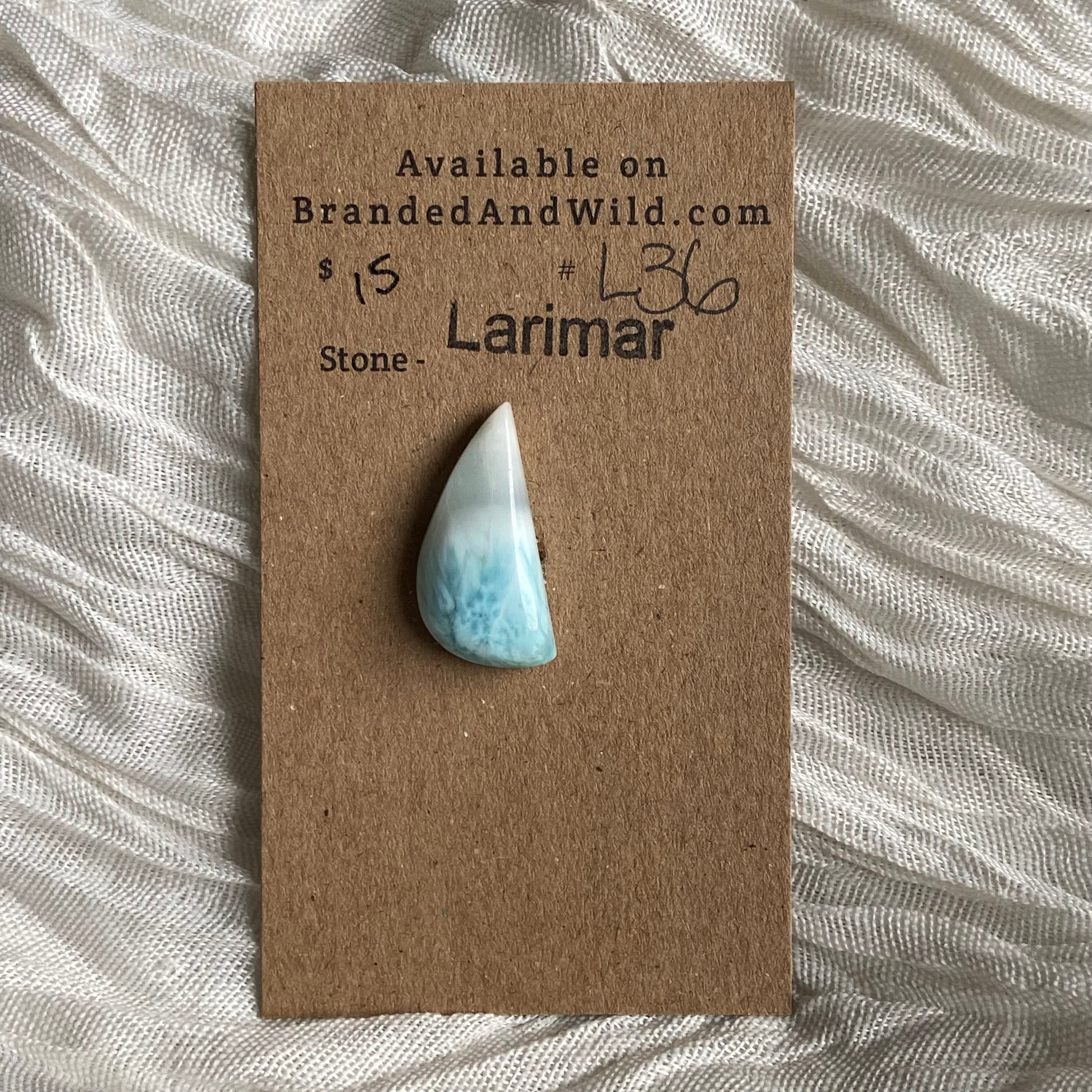 Larimar Cabochon - L36 43F6E495-5D49-4967-9FE9-9A6533CF8556 Brandedandwild.com