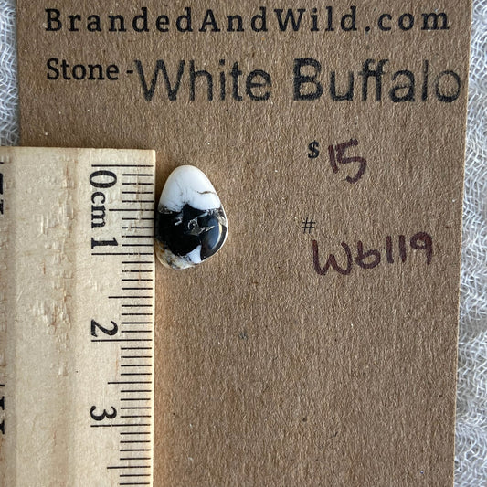 White Buffalo Cabochon - WB119