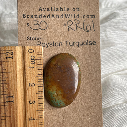 Royston Ribbon Turquoise Cabochon RR61 44573E5A-F0D2-4BB1-879F-8D2811995682 Brandedandwild.com