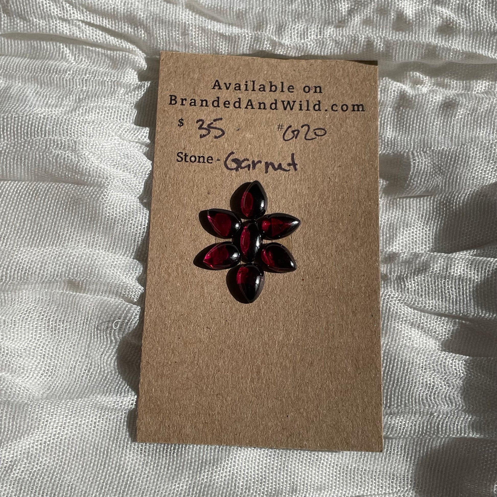 Garnet Cabochon - G20 44742401-BED6-4531-824E-18441FE5E313 Brandedandwild.com