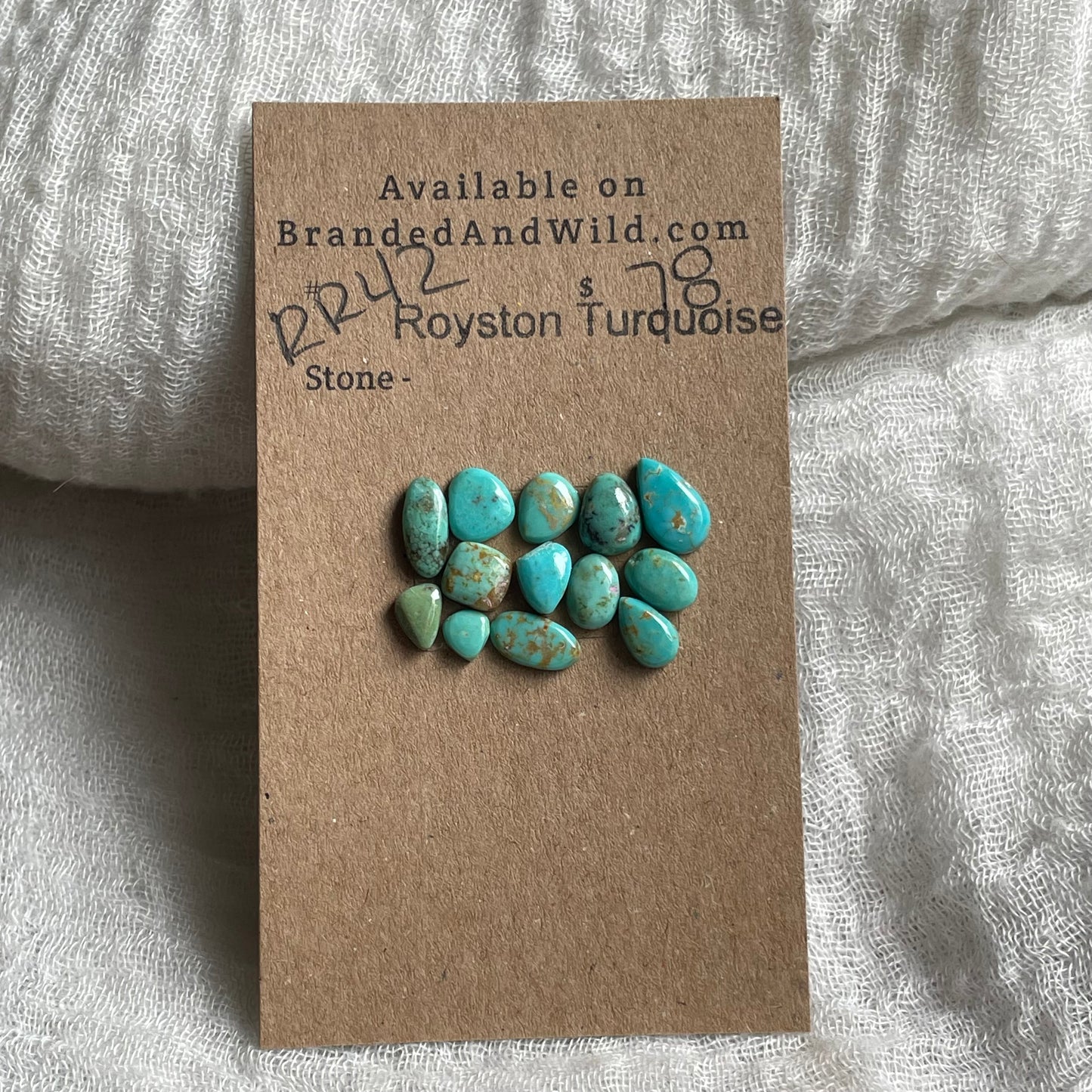 Royston Turquoise Cabochon - RR42 447C3A7F-D75B-4AF3-9B83-8970981BB3D2 Brandedandwild.com