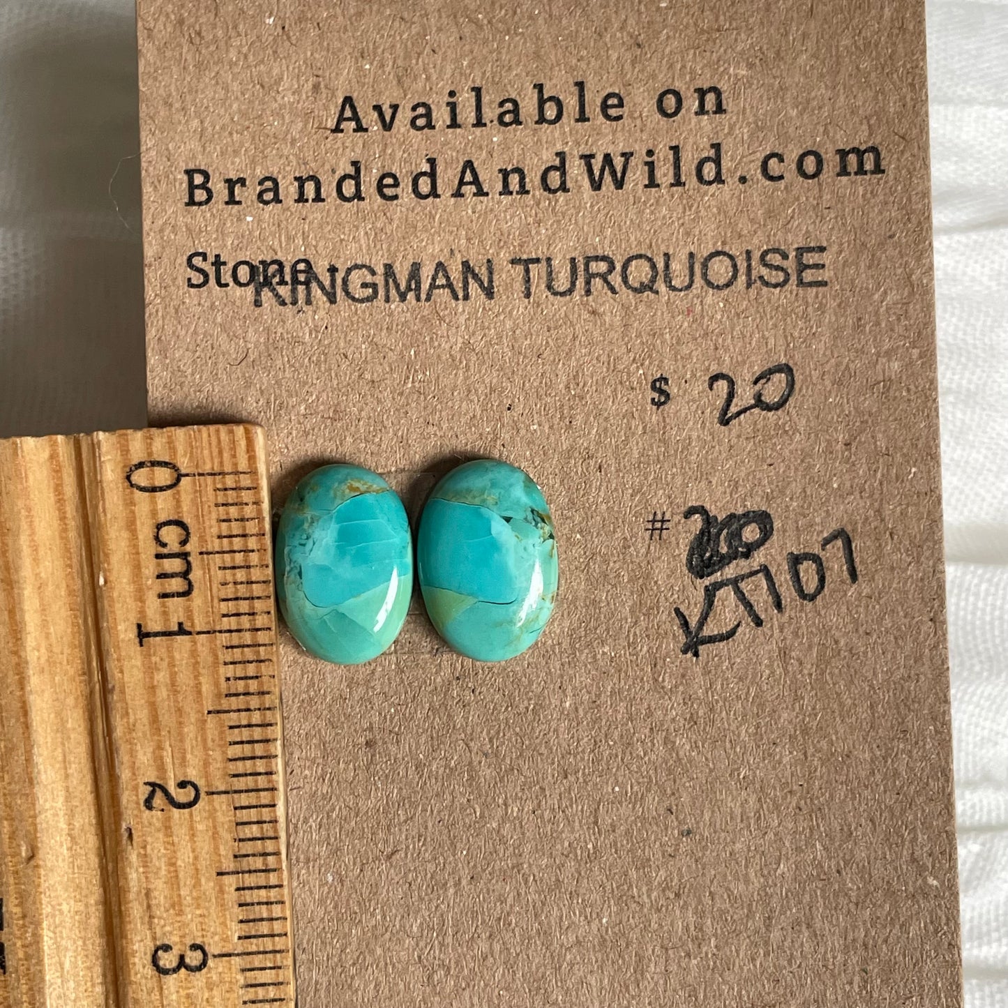 Kingman Turquoise Cabochon - KT107 44A217E8-6641-4E50-A563-C6F751E9F7CB Brandedandwild.com
