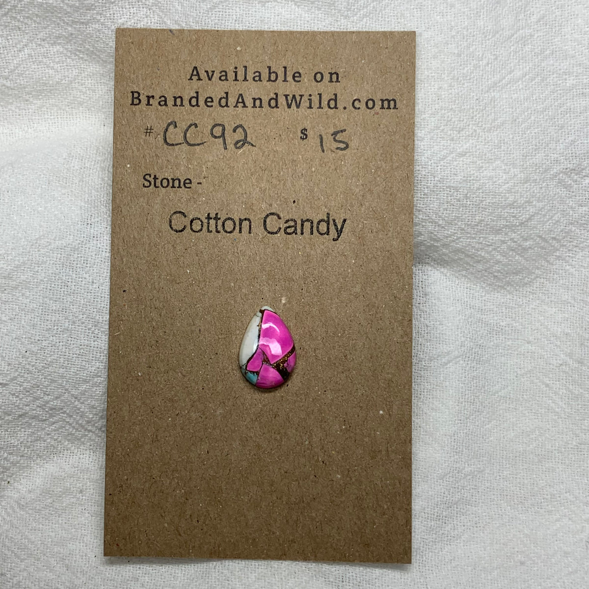 Cotton Candy Cabochon - CC92 44A7B12C-0CBB-4436-8990-EDA5893F3538 Brandedandwild.com