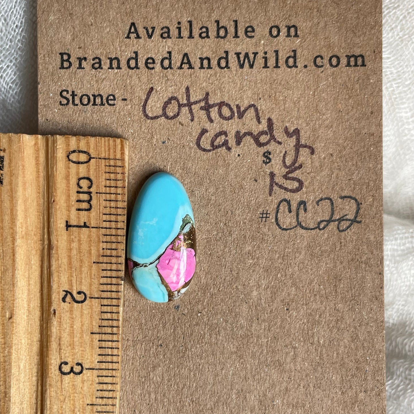 Cotton Candy Cabochon - CC22 44BB66F2-0CEF-41C0-AFC1-0329977EC13E Brandedandwild.com