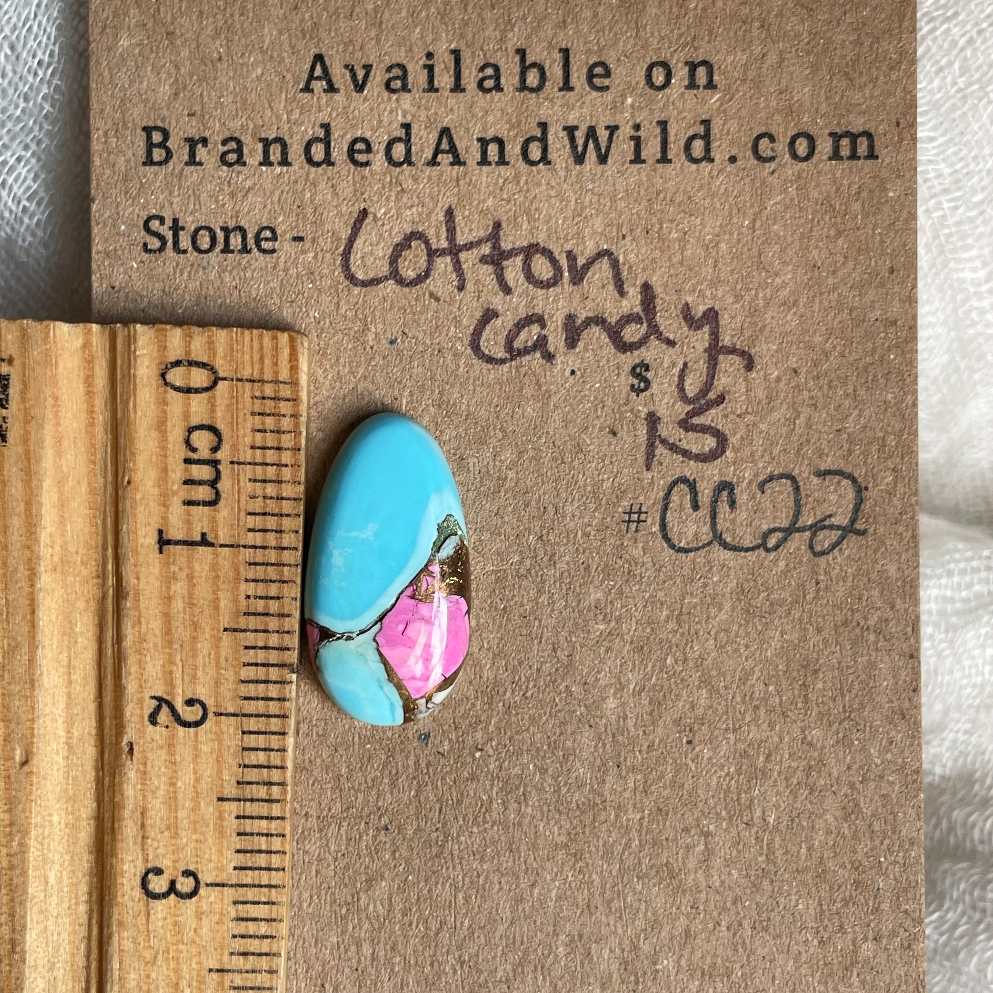 Cotton Candy Cabochon - CC22 44BB66F2-0CEF-41C0-AFC1-0329977EC13E Brandedandwild.com