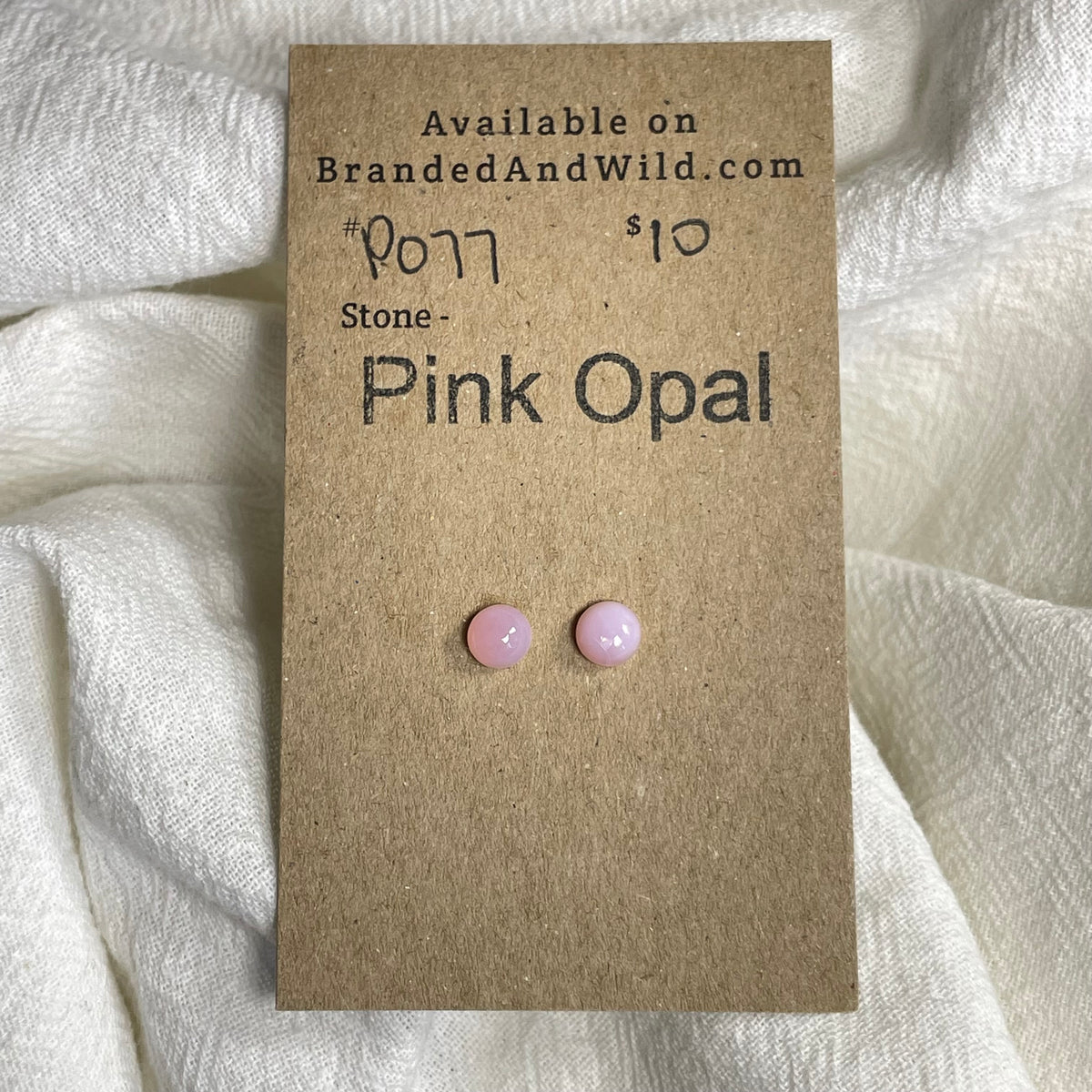 Pink Opal Cabochon - PO77 44C332A0-D4E6-4019-95CA-B39616A63023 Brandedandwild.com