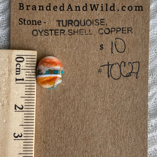 Turquoise, Oyster Shell, Copper - TOC27