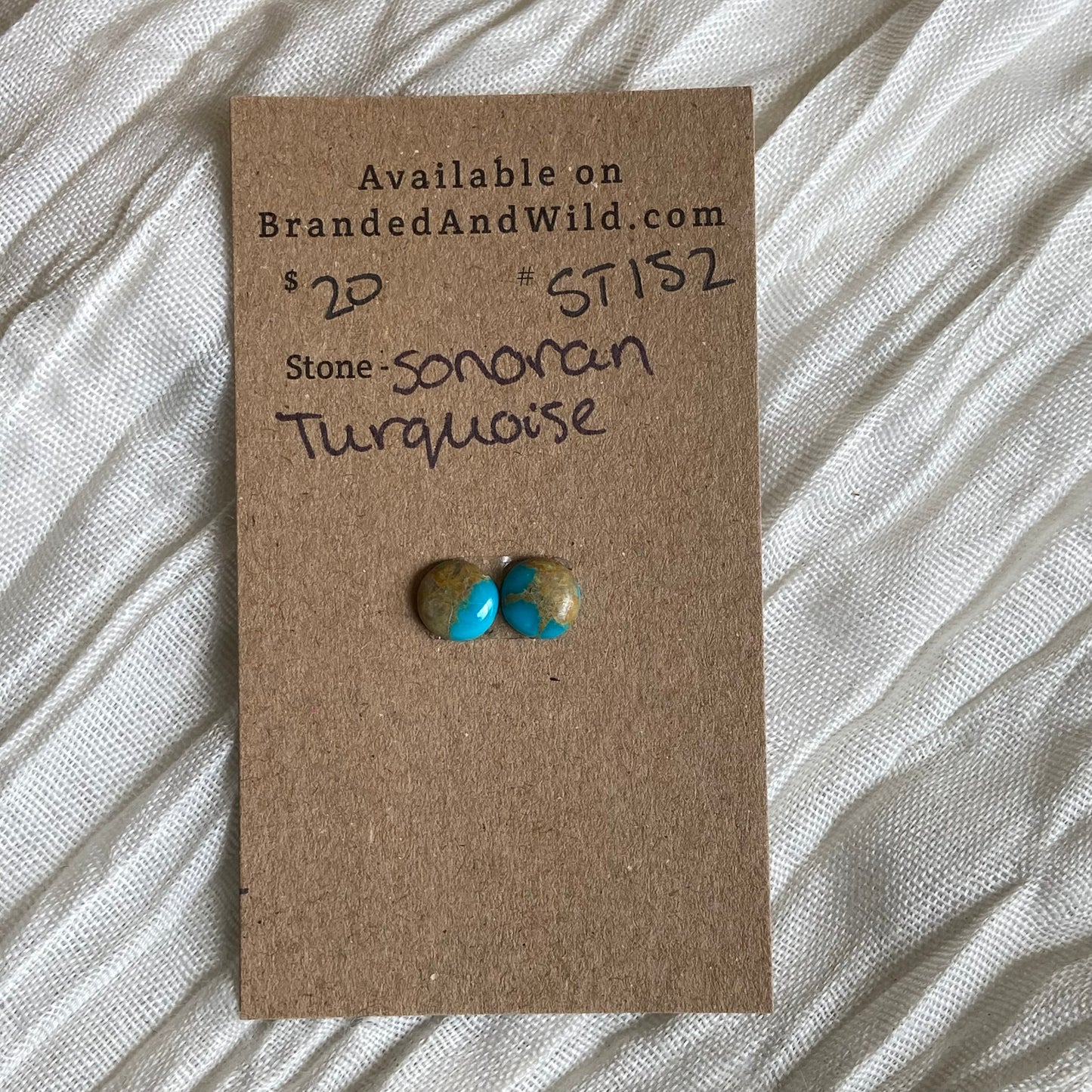 Sonoran Turquoise Cabochon - ST152 4516DD08-94EC-49B1-917A-39A12F9DCF4F Brandedandwild.com