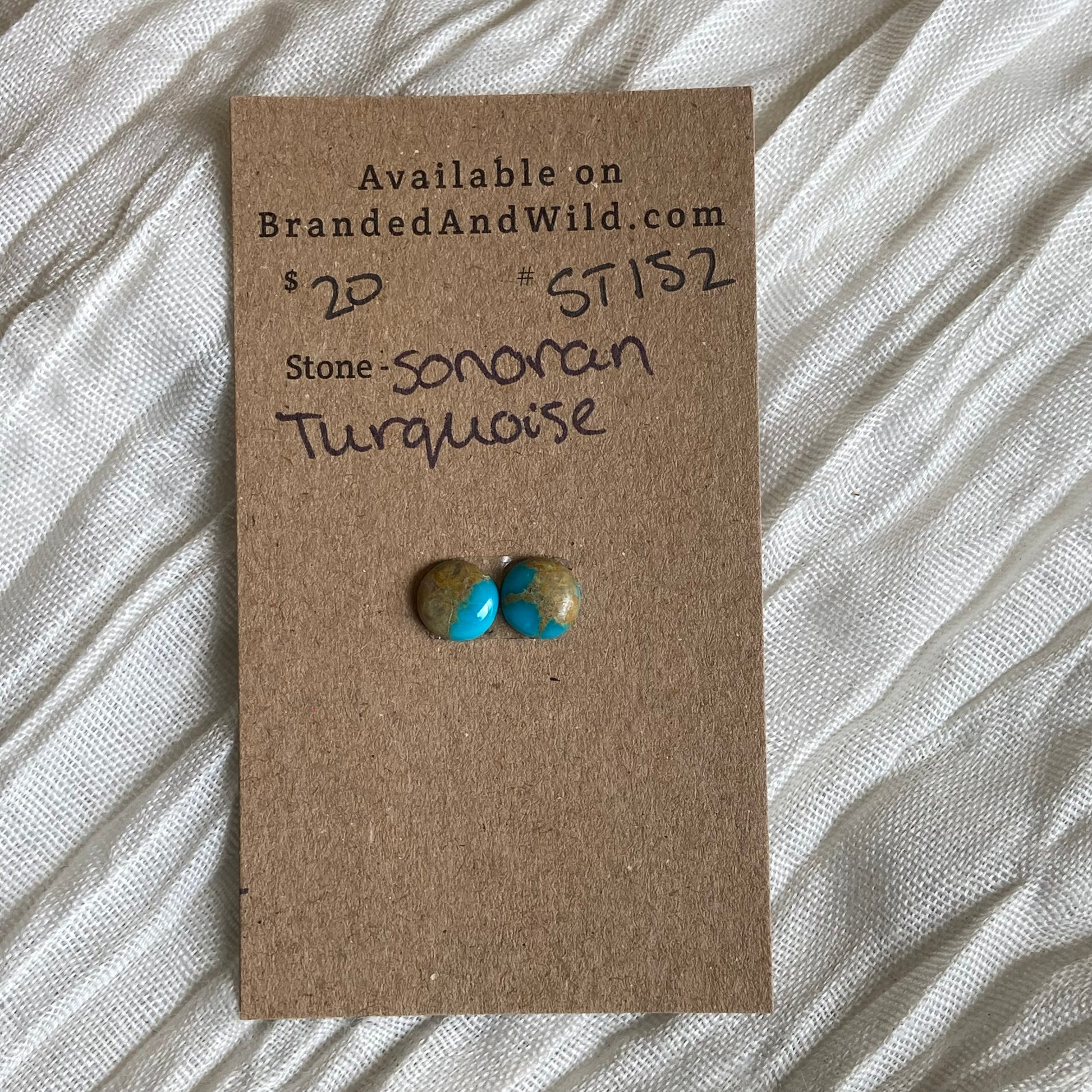 Sonoran Turquoise Cabochon - ST152 4516DD08-94EC-49B1-917A-39A12F9DCF4F Brandedandwild.com