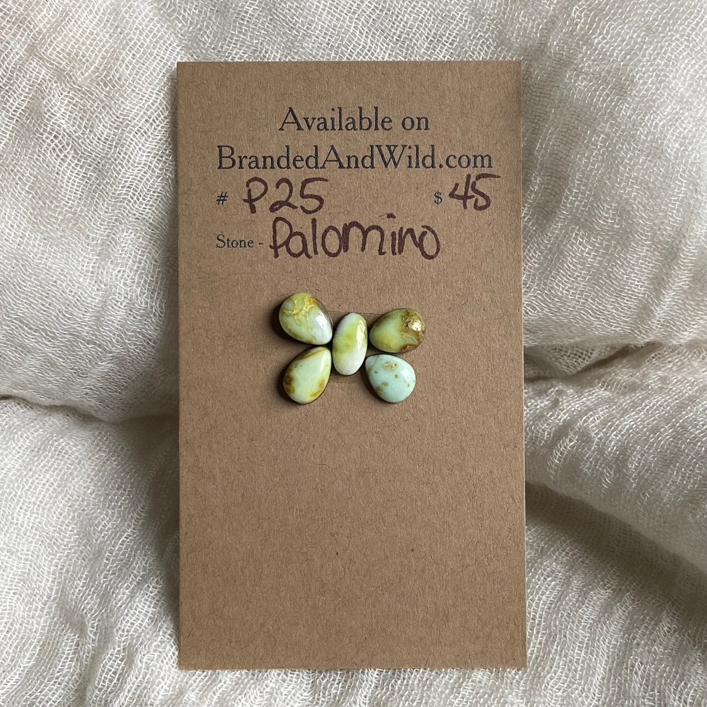 Palomino Cabochon - P25 4518B06C-E864-4692-8214-88B2D8BA85AD Brandedandwild.com
