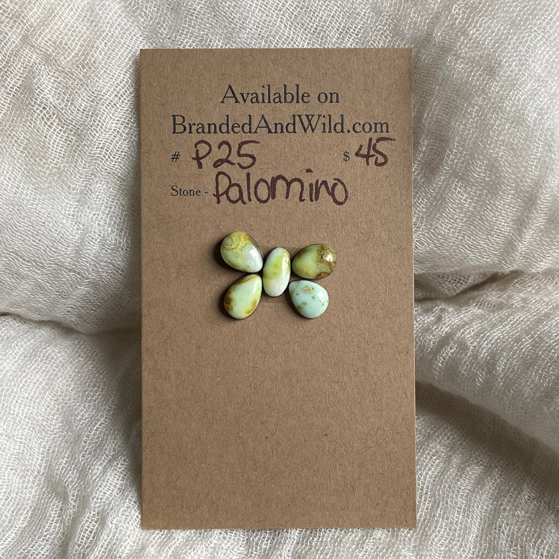 Palomino Cabochon - P25 4518B06C-E864-4692-8214-88B2D8BA85AD Brandedandwild.com
