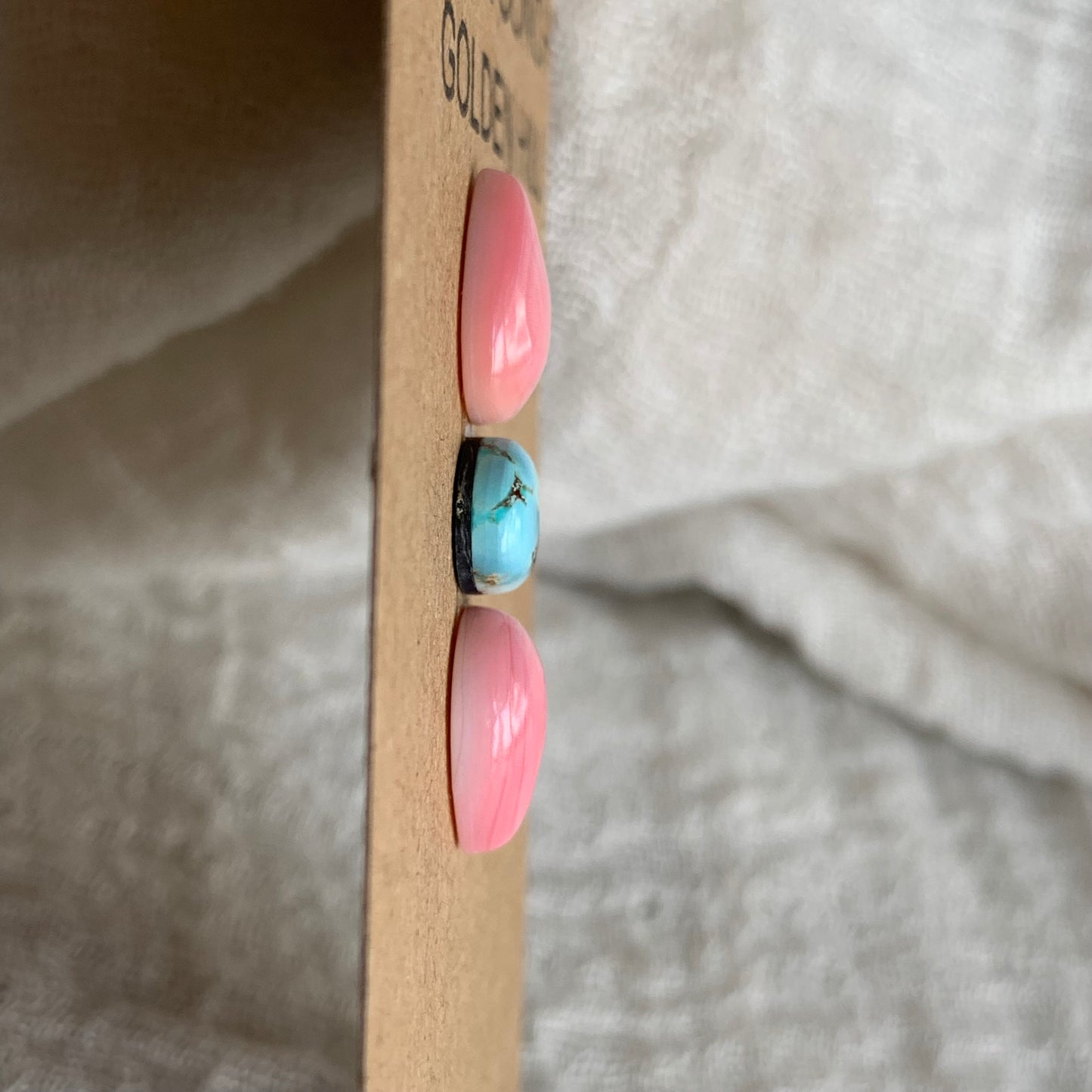 Pink Conch/Golden Hill Cabochon - PG2