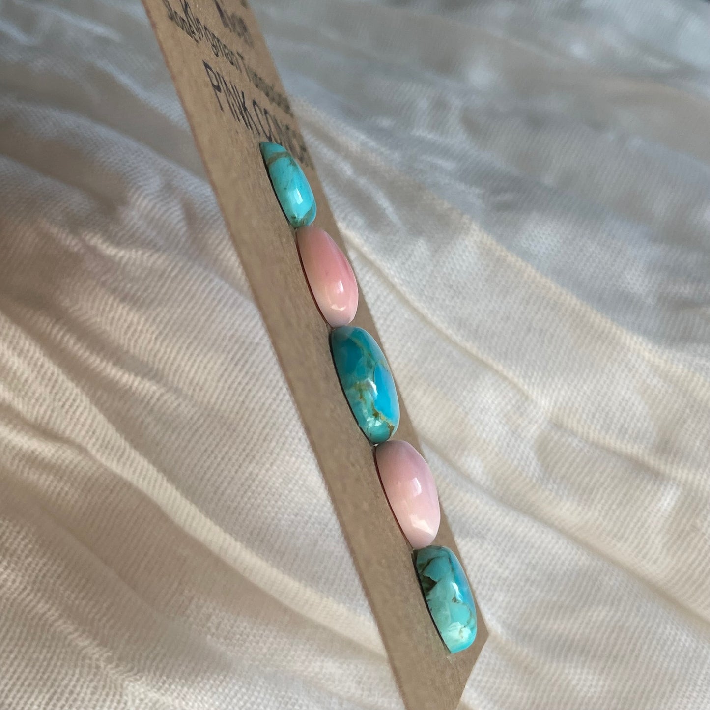 Kingman / Pink Conch Cabochon - MIX119 455CDE44-DE27-47CD-84D4-9EFF45A96E14 Brandedandwild.com