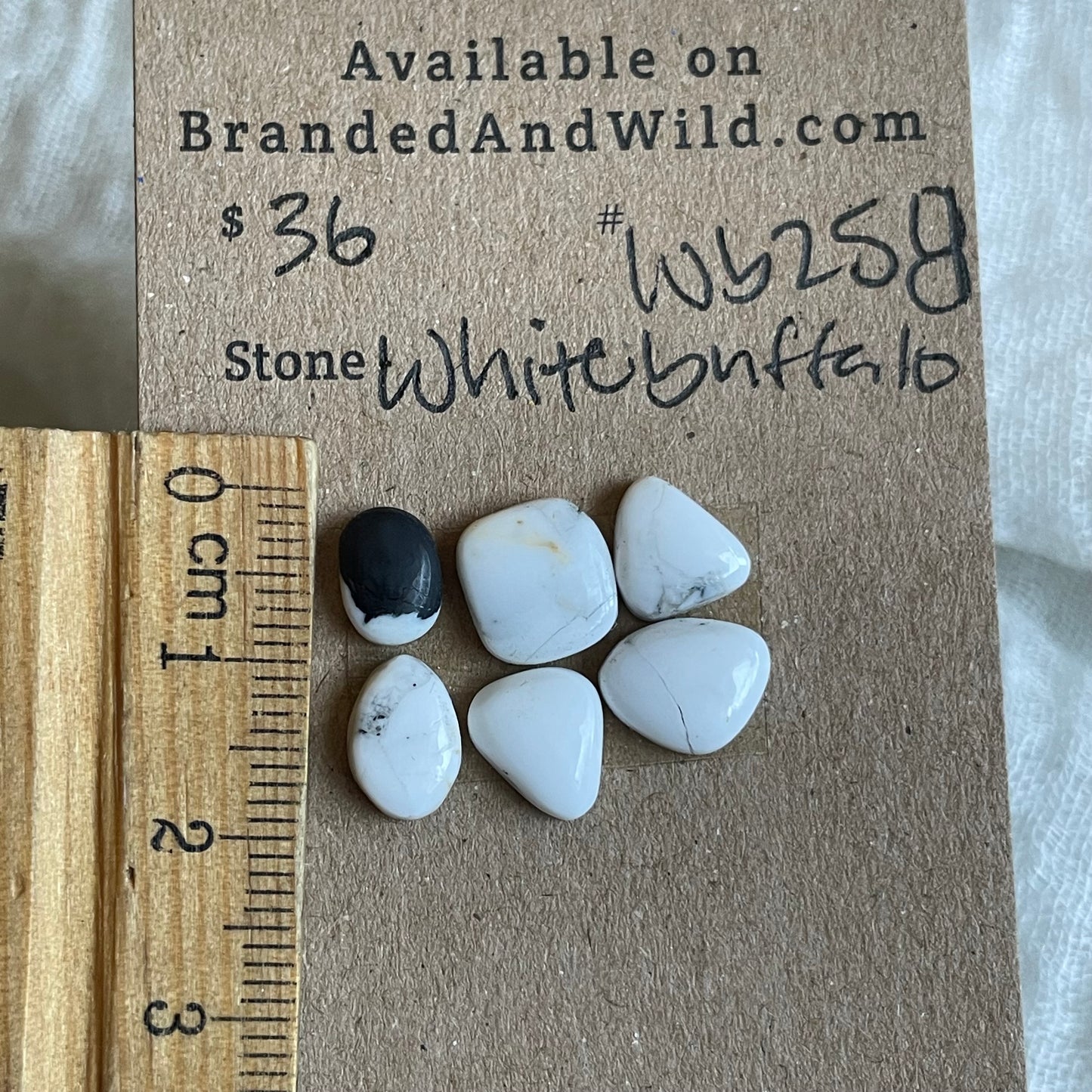 White Buffalo Cabochon - WB258