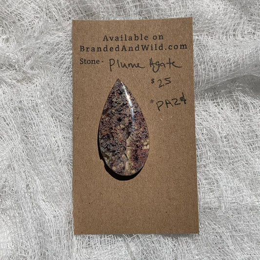 Plume Agate Cabochon - PA24