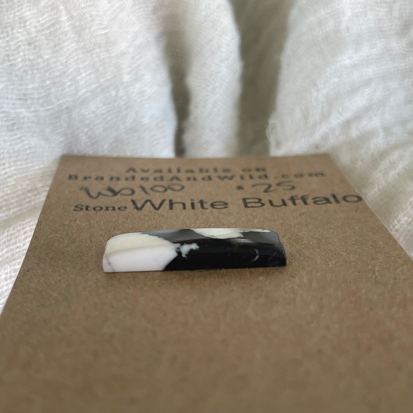 White Buffalo Cabochon - WB100