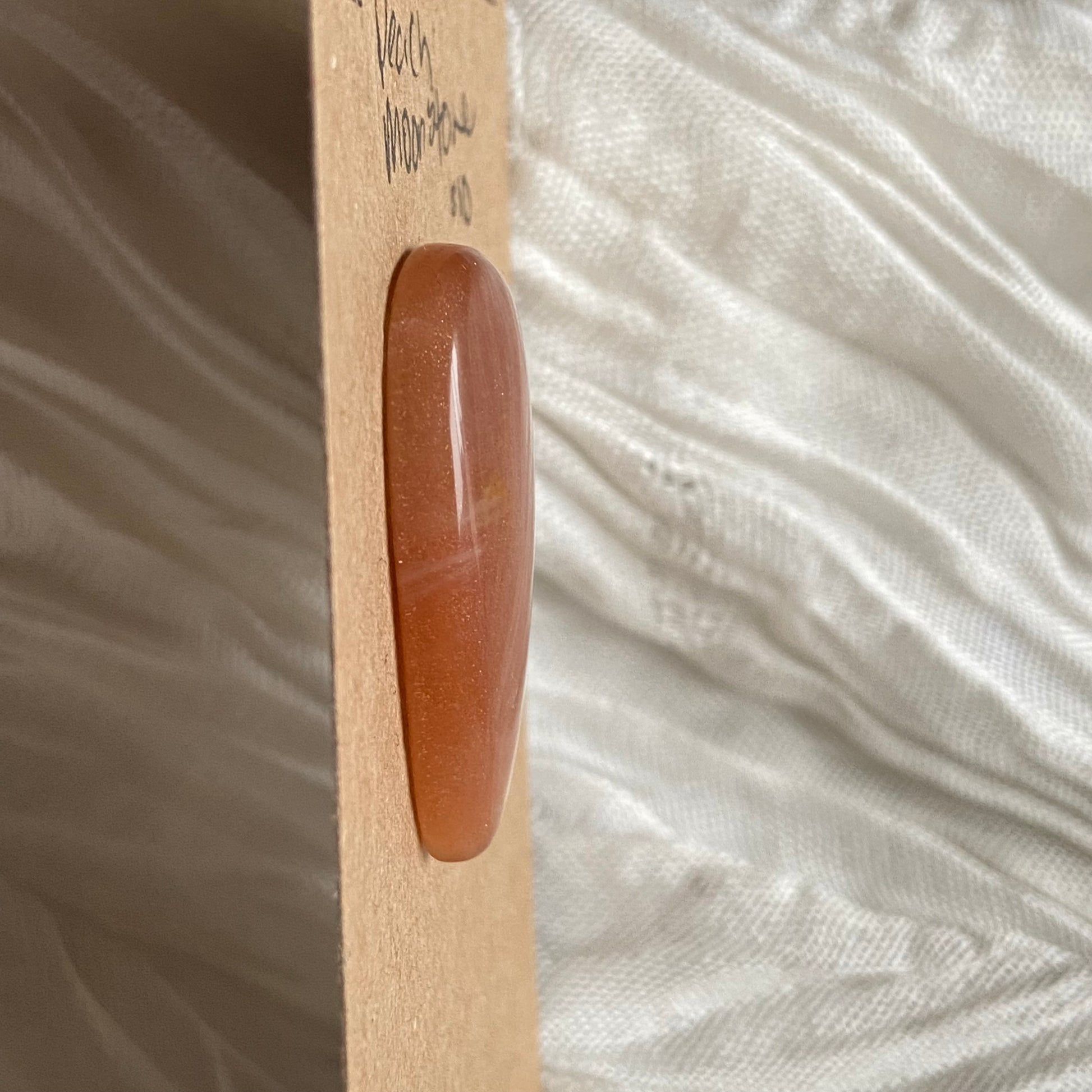 Peach Moonstone Cabochon - M065 45A211D5-6514-48DA-B157-0531C4DAD6CC Brandedandwild.com