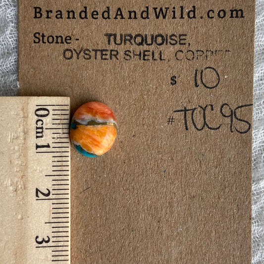 Turquoise, Oyster Shell, Copper - TOC95