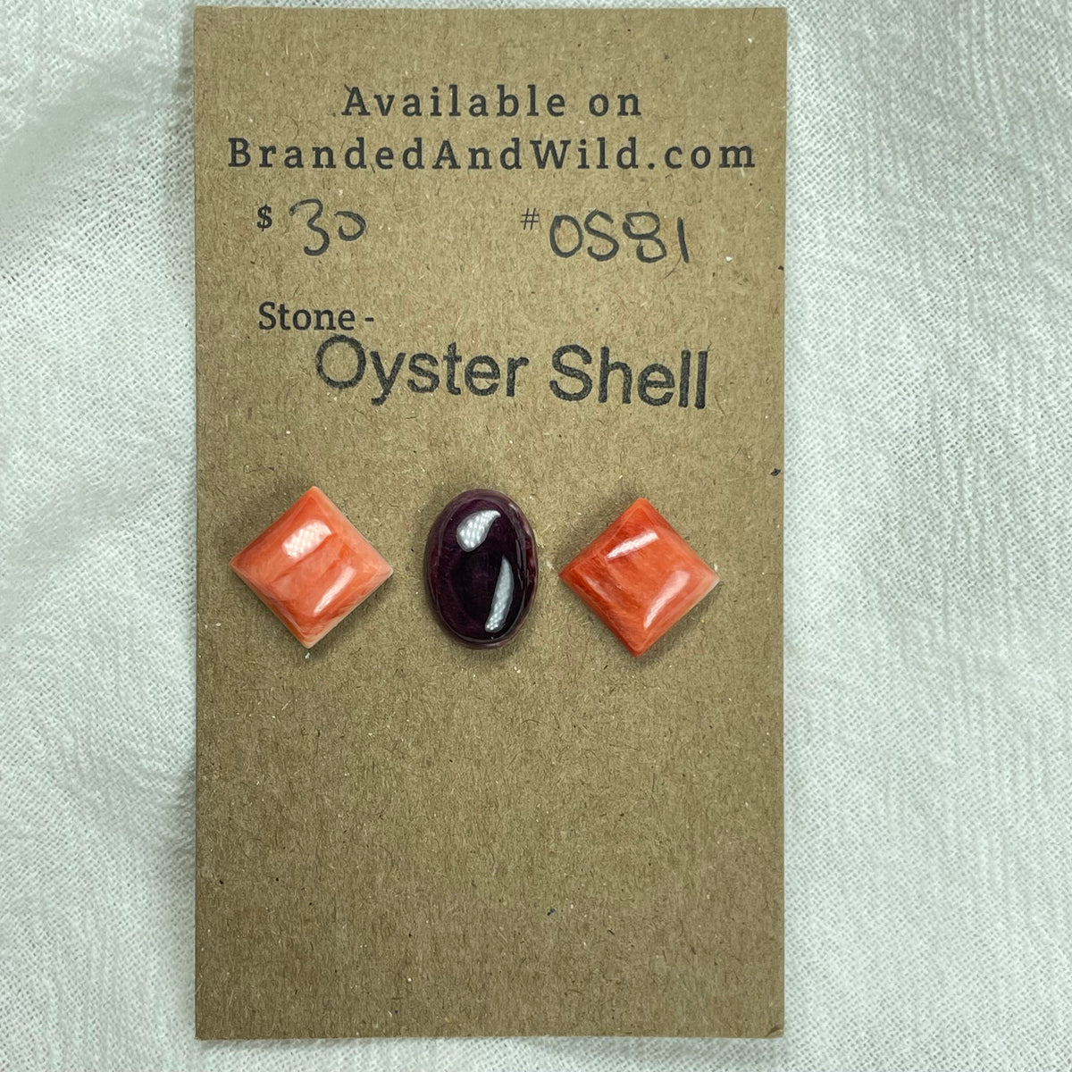 Oyster Shell Cabochon - OS81 45C1709D-C282-4709-8AAF-06D72329DE5F Brandedandwild.com