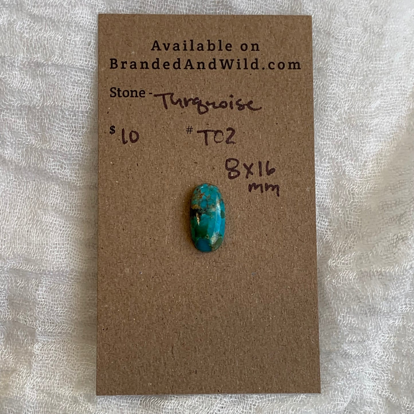 Turquoise Cabochon (8x16) - T02