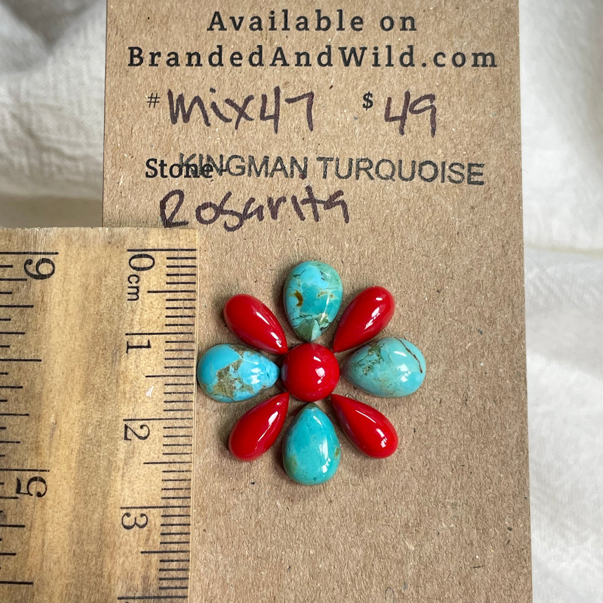 Rosarita / Kingman Cabochon - MIX47 45E0CE2C-EEA6-4506-8520-A4828888B3EC Brandedandwild.com