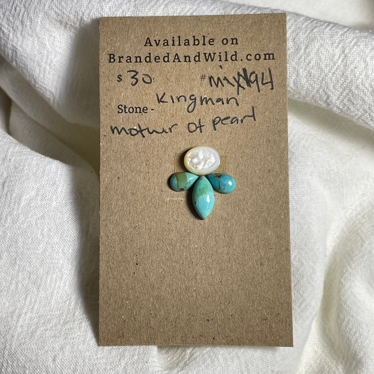 Kingman Turquoise / Mother of Pearl - Mix194