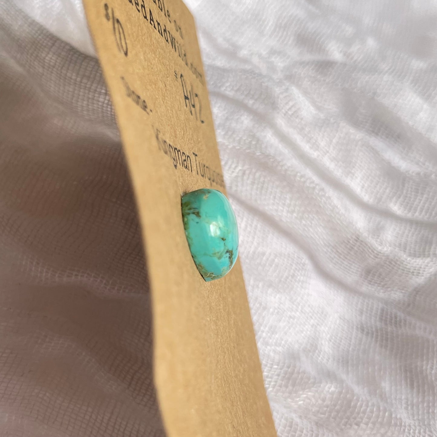 Kingman Turquoise Cabochon - KT42 461D3092-D87E-4A94-A667-125726A3430F Brandedandwild.com