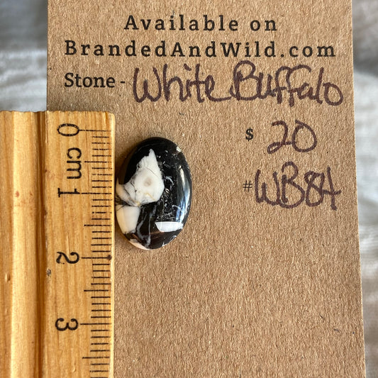 White Buffalo Cabochon - WB84