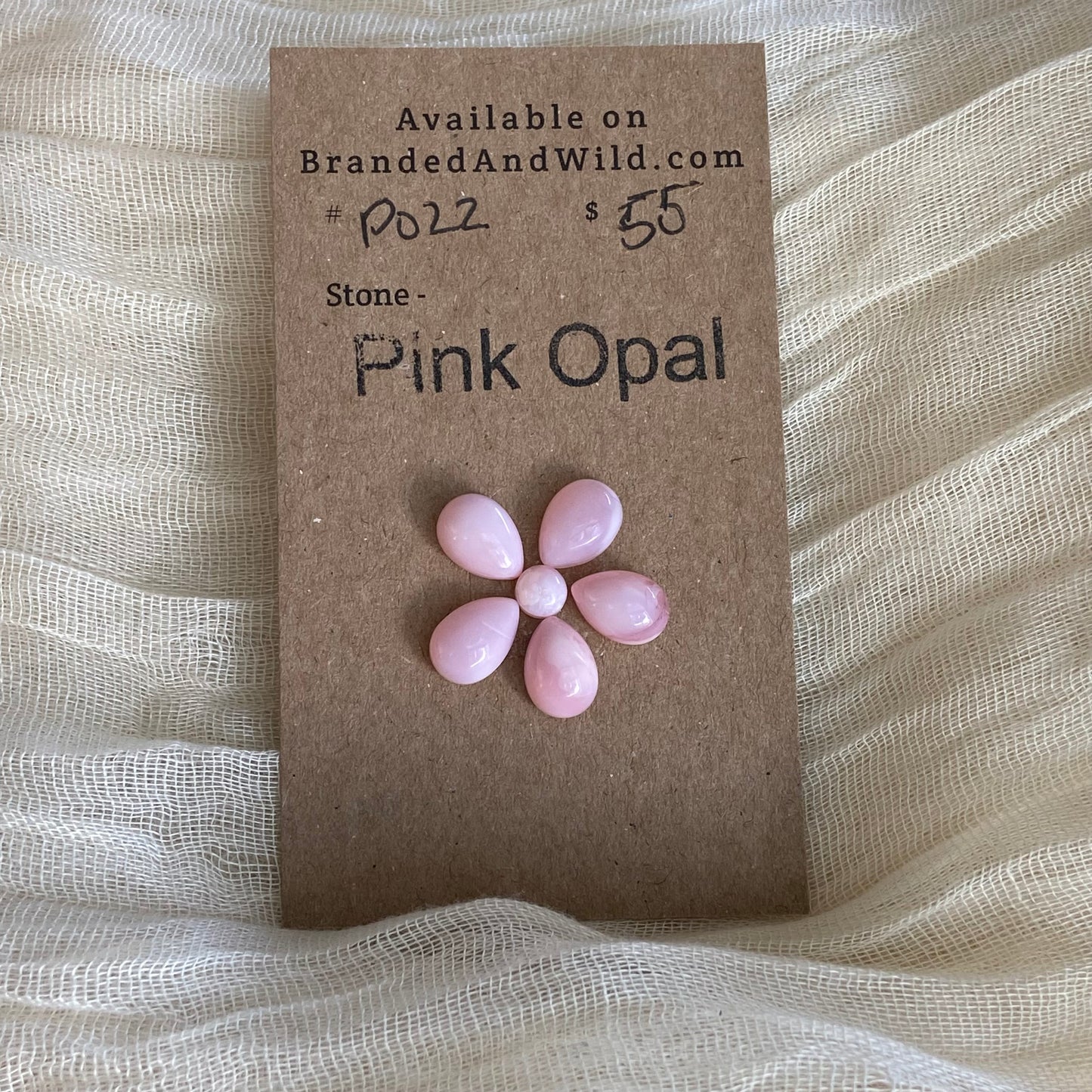 Pink Opal Cabochon - P022