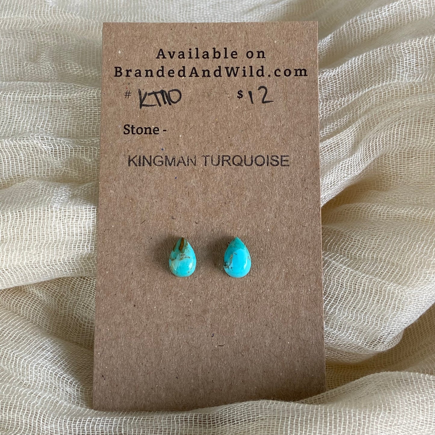 Kingman Turquoise Cabochon - KT110 46325630-D74D-4221-BB3B-5E1E3B05FC55 Brandedandwild.com