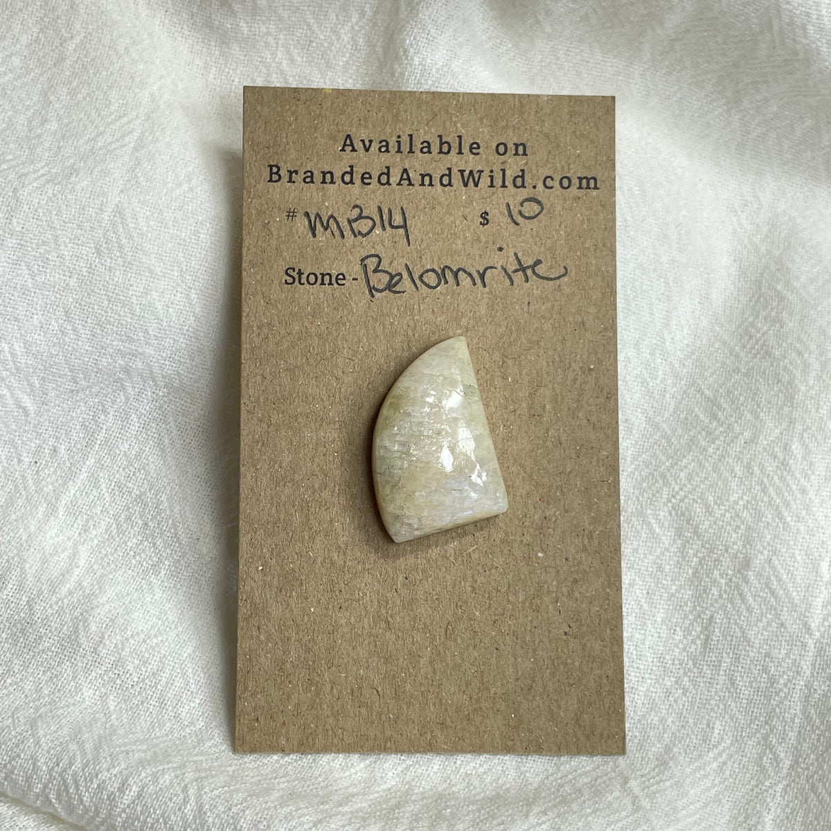 Belomrite Moonstone Cabochon - MB14 463E57C2-E612-475F-968C-F0D241E03F1A Brandedandwild.com