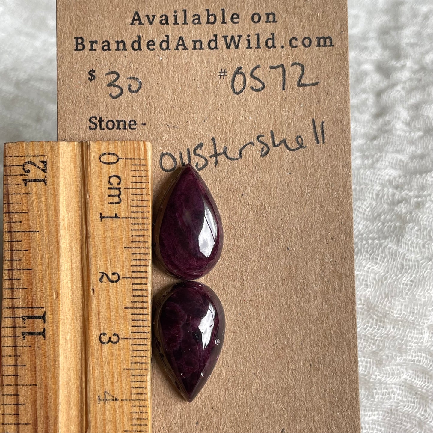 Spiny Oyster Shell Cabochon - OS72 464FA46E-A731-403D-9142-3BFC572FCFAC Brandedandwild.com