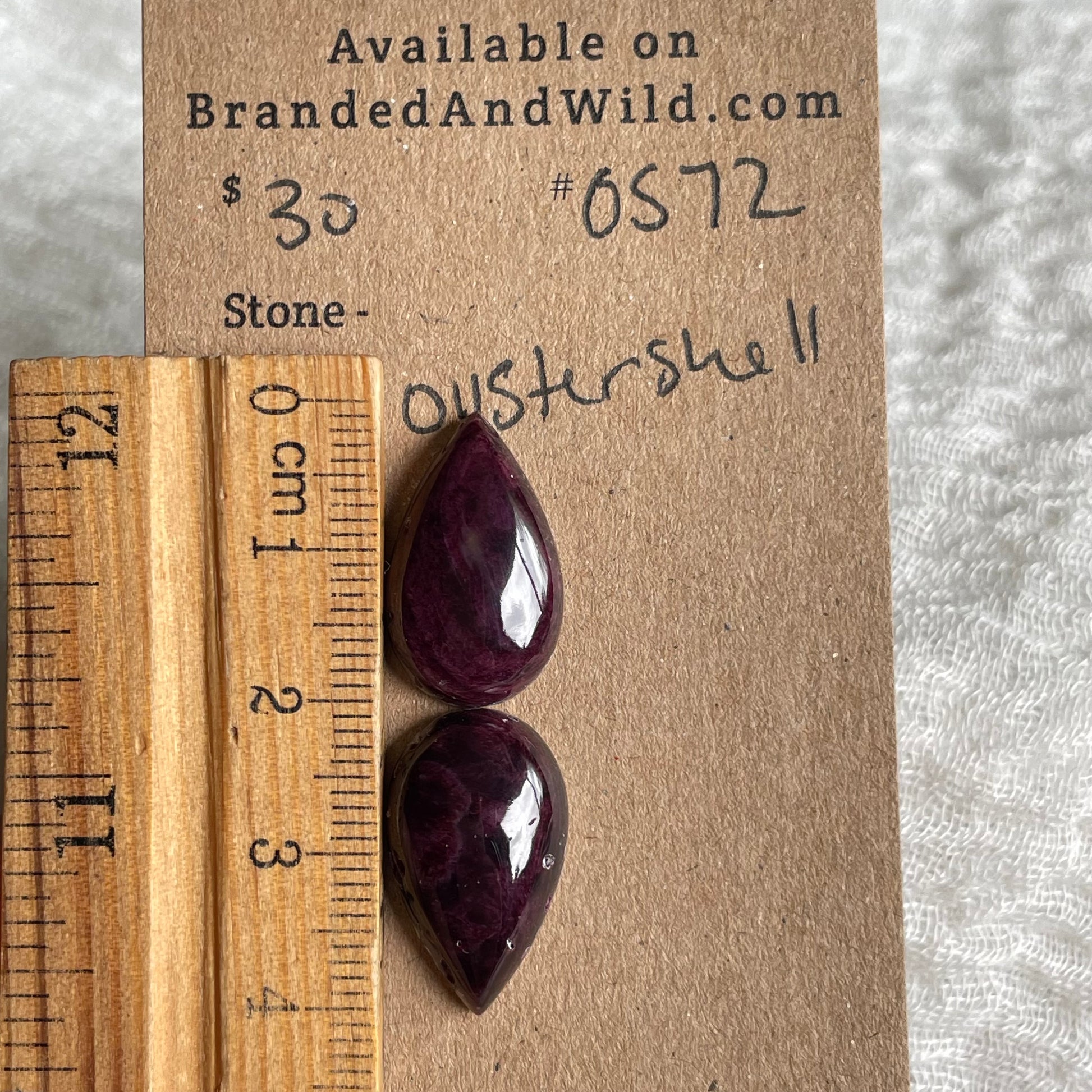 Spiny Oyster Shell Cabochon - OS72 464FA46E-A731-403D-9142-3BFC572FCFAC Brandedandwild.com