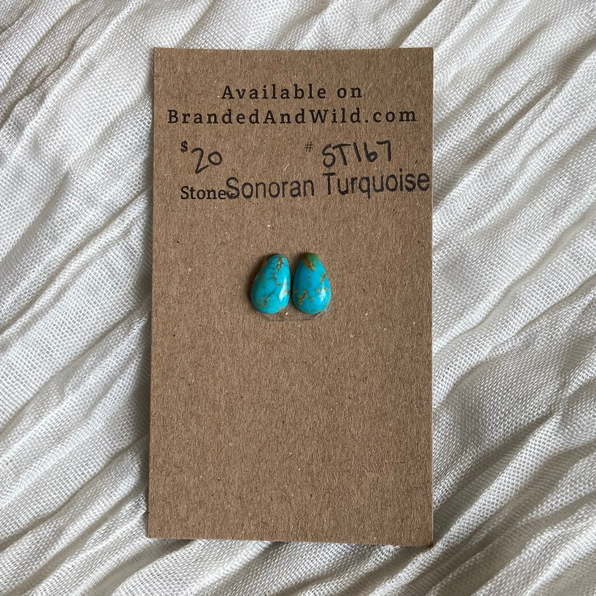 Sonoran Turquoise Cabochon - ST167 46516E10-FE90-4C26-AC9D-A1C06414BD90 Brandedandwild.com