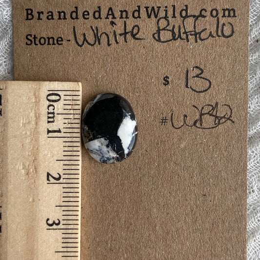 White Buffalo Cabochon - WB42
