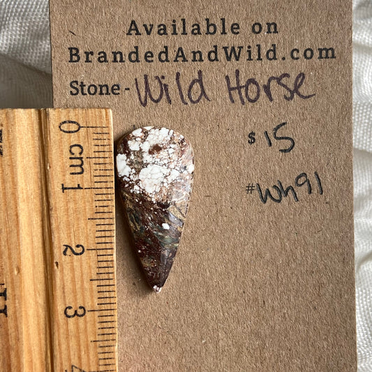 Wild Horse Cabochon - WH91 466D3D0C-C624-4EFE-90F9-0402230AFC46 Brandedandwild.com