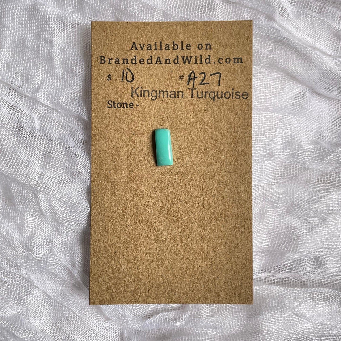 Kingman Turquoise Cabochon - KT27 46776432-02CF-4A1A-AFBE-6FBAE26A0046 Brandedandwild.com
