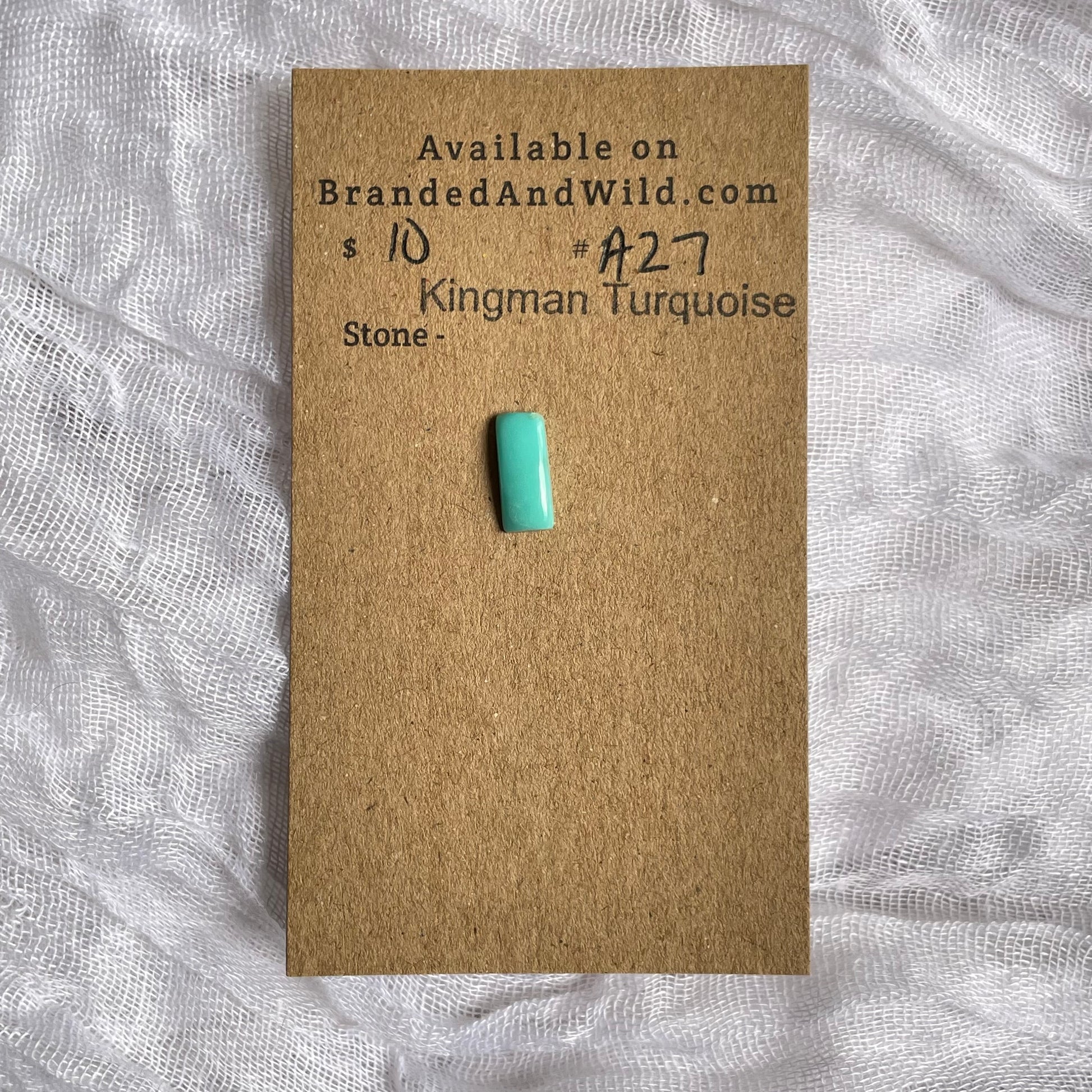 Kingman Turquoise Cabochon - KT27 46776432-02CF-4A1A-AFBE-6FBAE26A0046 Brandedandwild.com