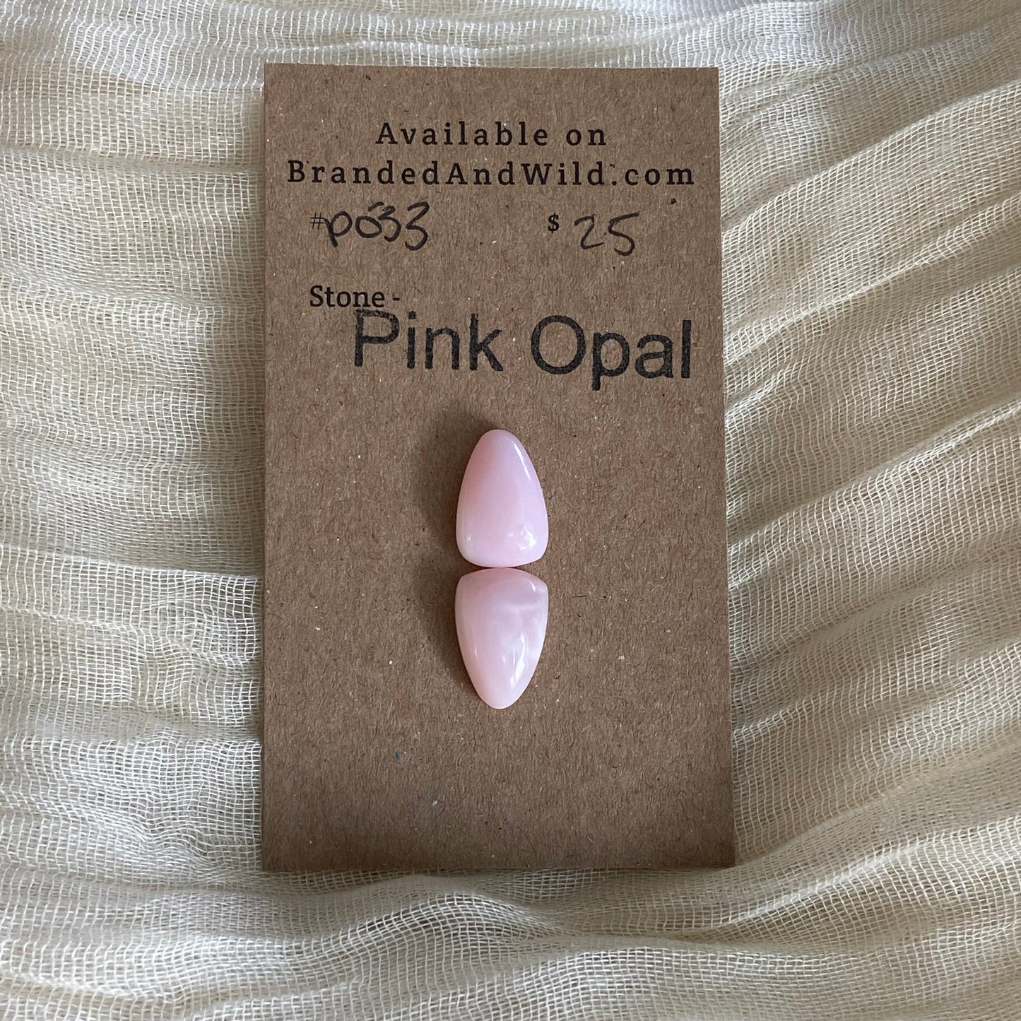 Pink Opal Cabochon - P033