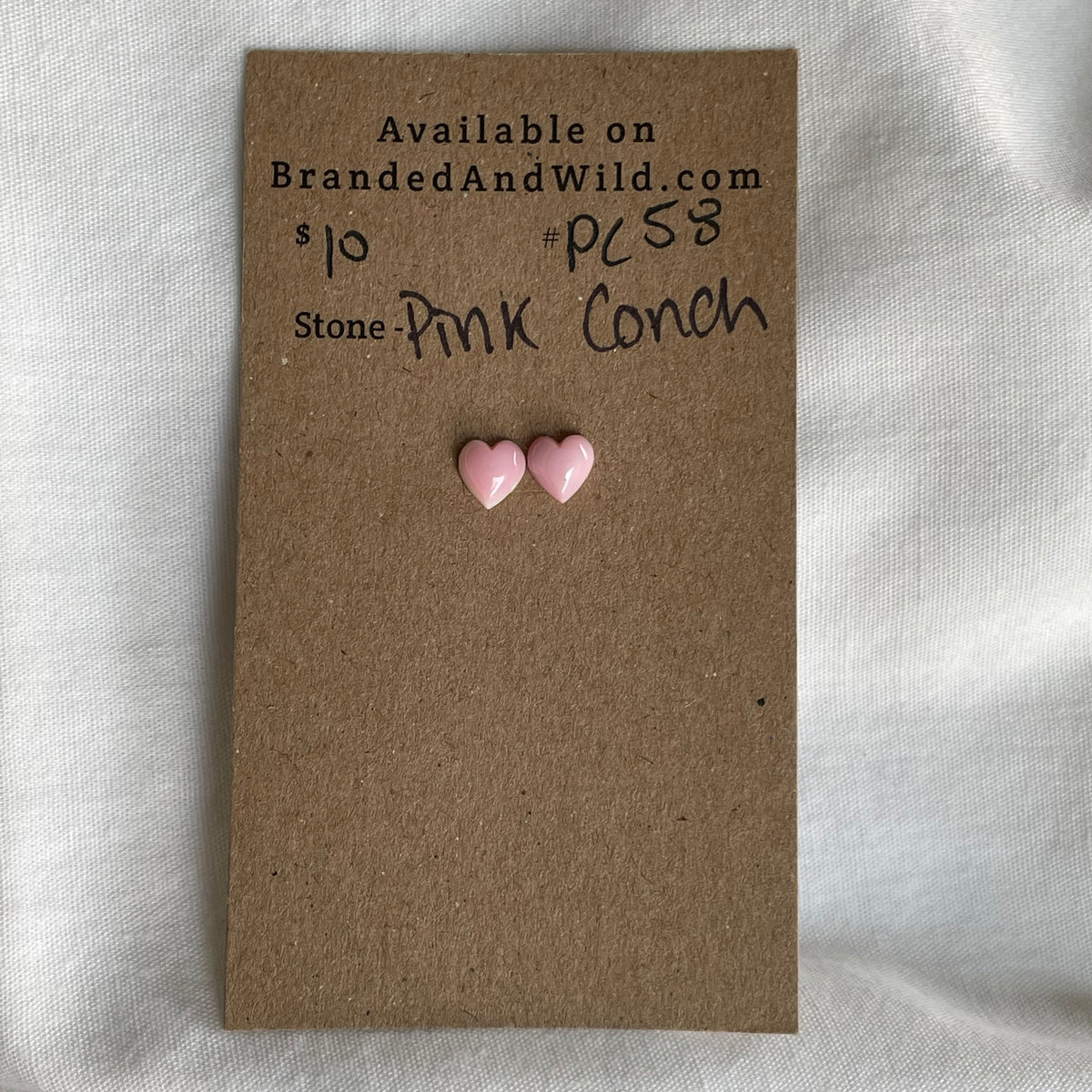 Pink Conch Cabochon - PC58 46AA2AC3-2EB8-42A5-9EEA-77C92F33FFF7 Brandedandwild.com